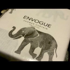 Elephant Shower Curtain ~ 100% Cotton